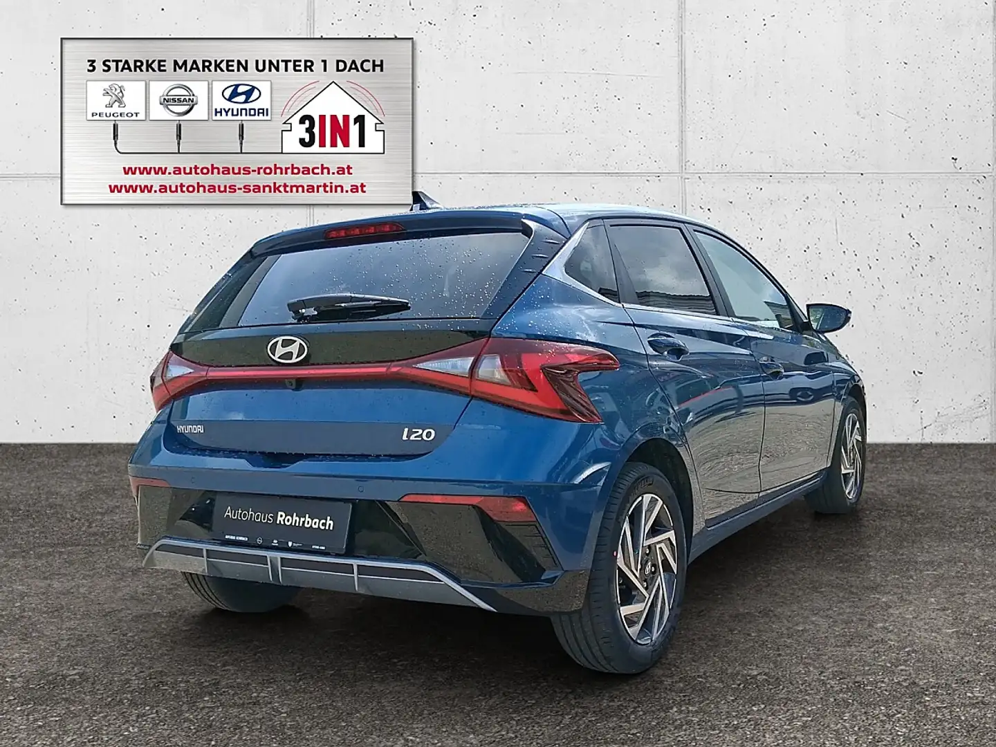 Hyundai i20 1,0 T-GDI GO Plus DCT Blau - 2