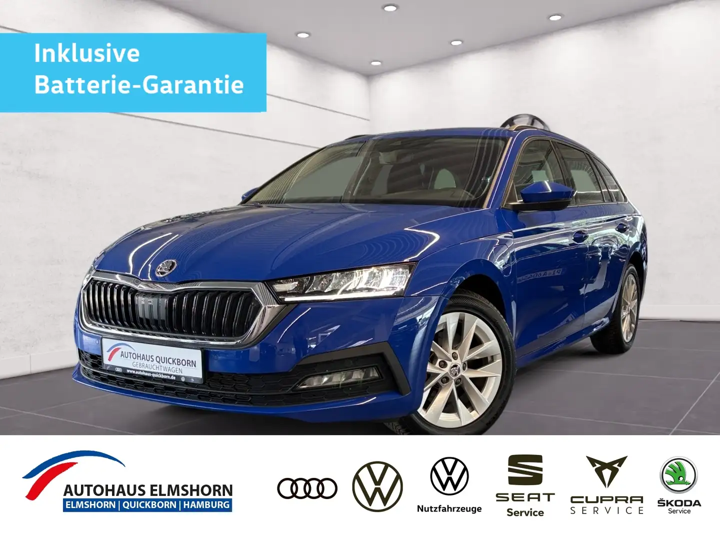 Skoda Octavia Combi Ambition 1.4 eHybrid LED SHZ PDC Blauw - 1