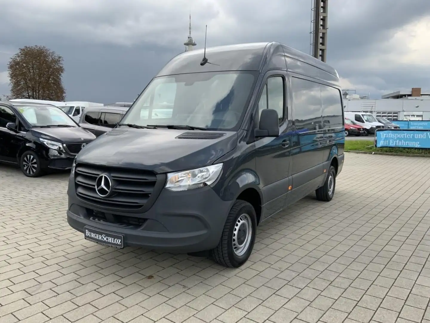 Mercedes-Benz Sprinter 317 CDI KA HD Mittel Klima 3-Sitze Werkstattregale Grau - 1