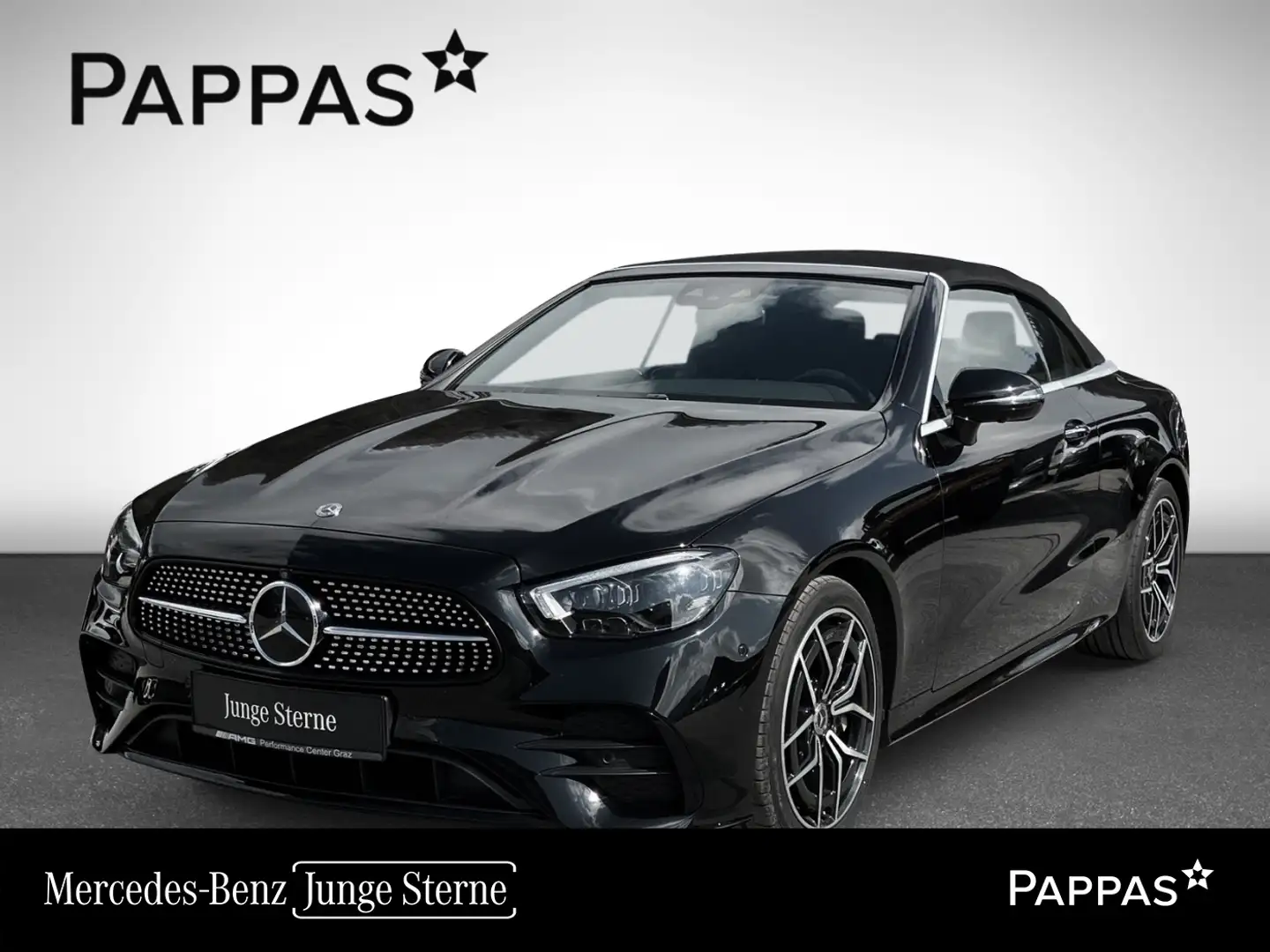 Mercedes-Benz E 450 4MATIC Cabriolet Navi LED PTS AUT Cam SHZ Schwarz - 1