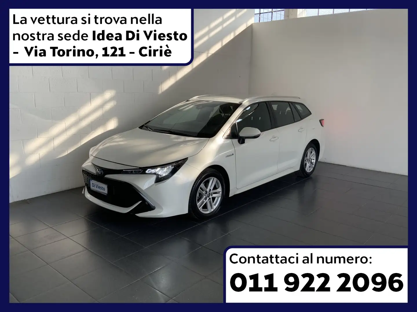 Toyota Corolla touring sports 1.8 hybrid active cvt Bianco - 1