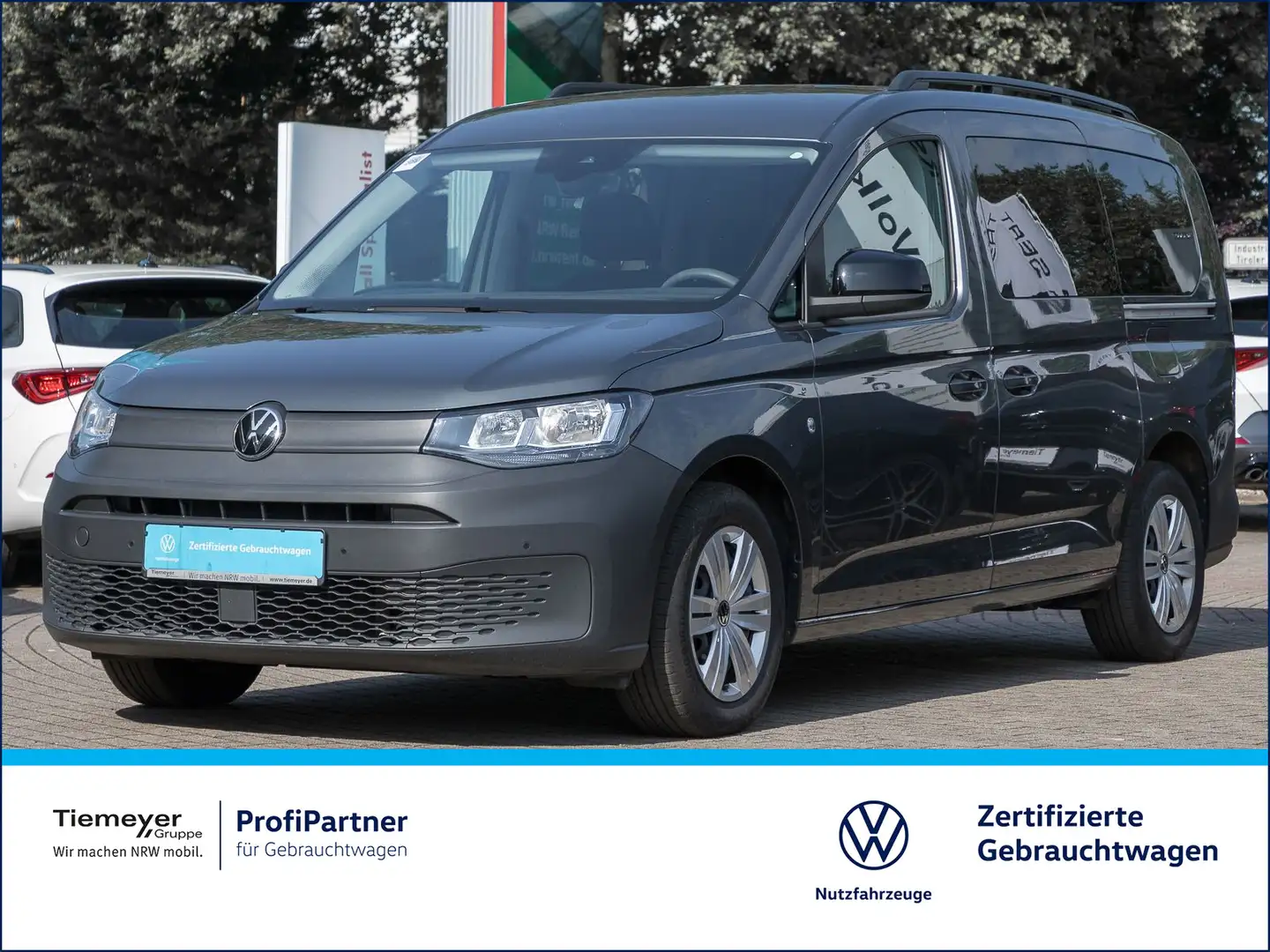 Volkswagen Caddy 2.0 TDI 4M AHK STHZG NAVI Grau - 1