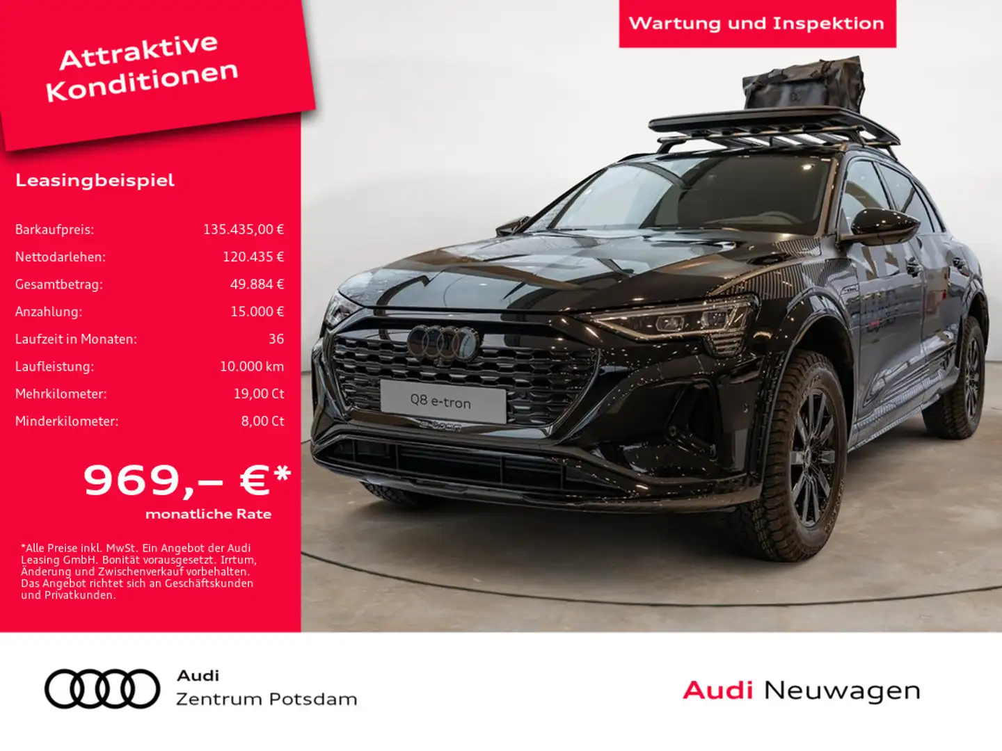 Audi Q8 e-tron edition Dakar 55 quattro FOLIE ACC Negru - 1