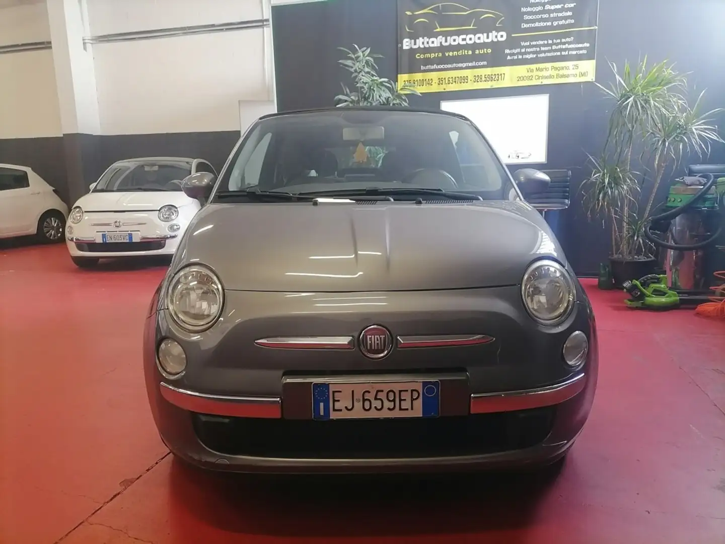 Fiat 500C 500C 0.9 t.air t. Rock 85cv Grijs - 2