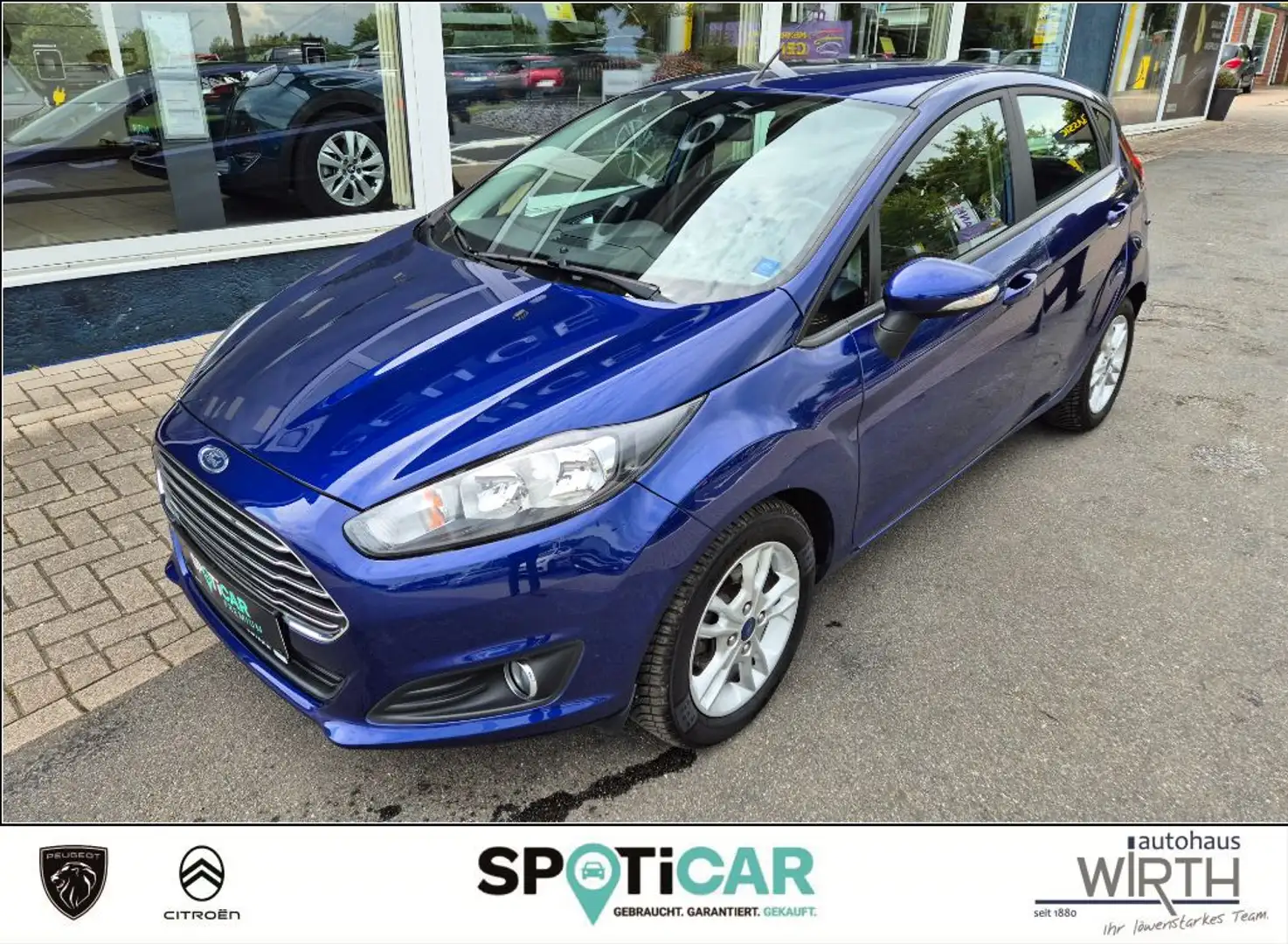 Ford Fiesta 1.0 EcoBoost Trend KLIMA+NAVI+SITZHZG. Blau - 1