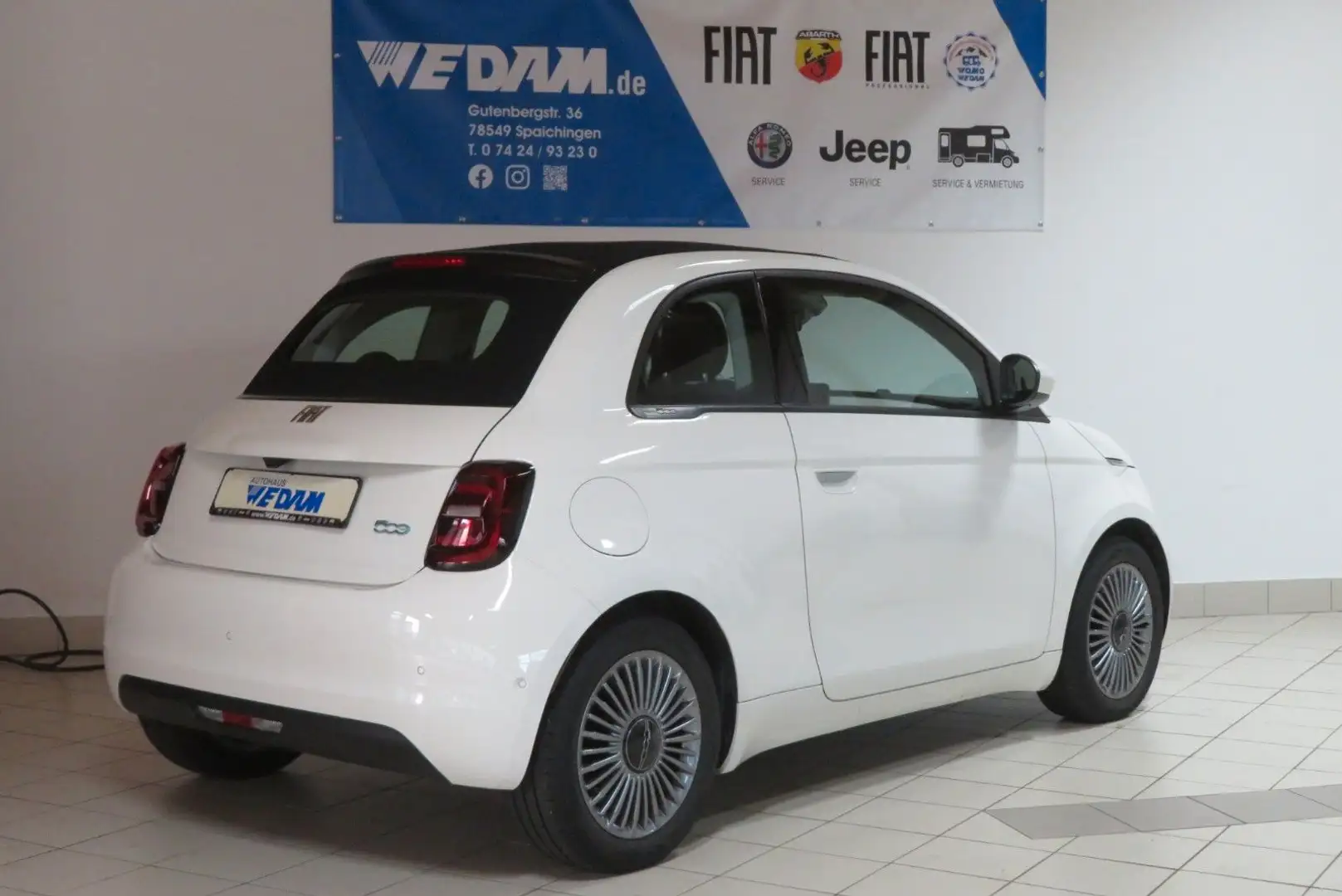 Fiat 500e Cabrio 42 kWh 118PS *Sitzheizung,Kamera* Weiß - 2