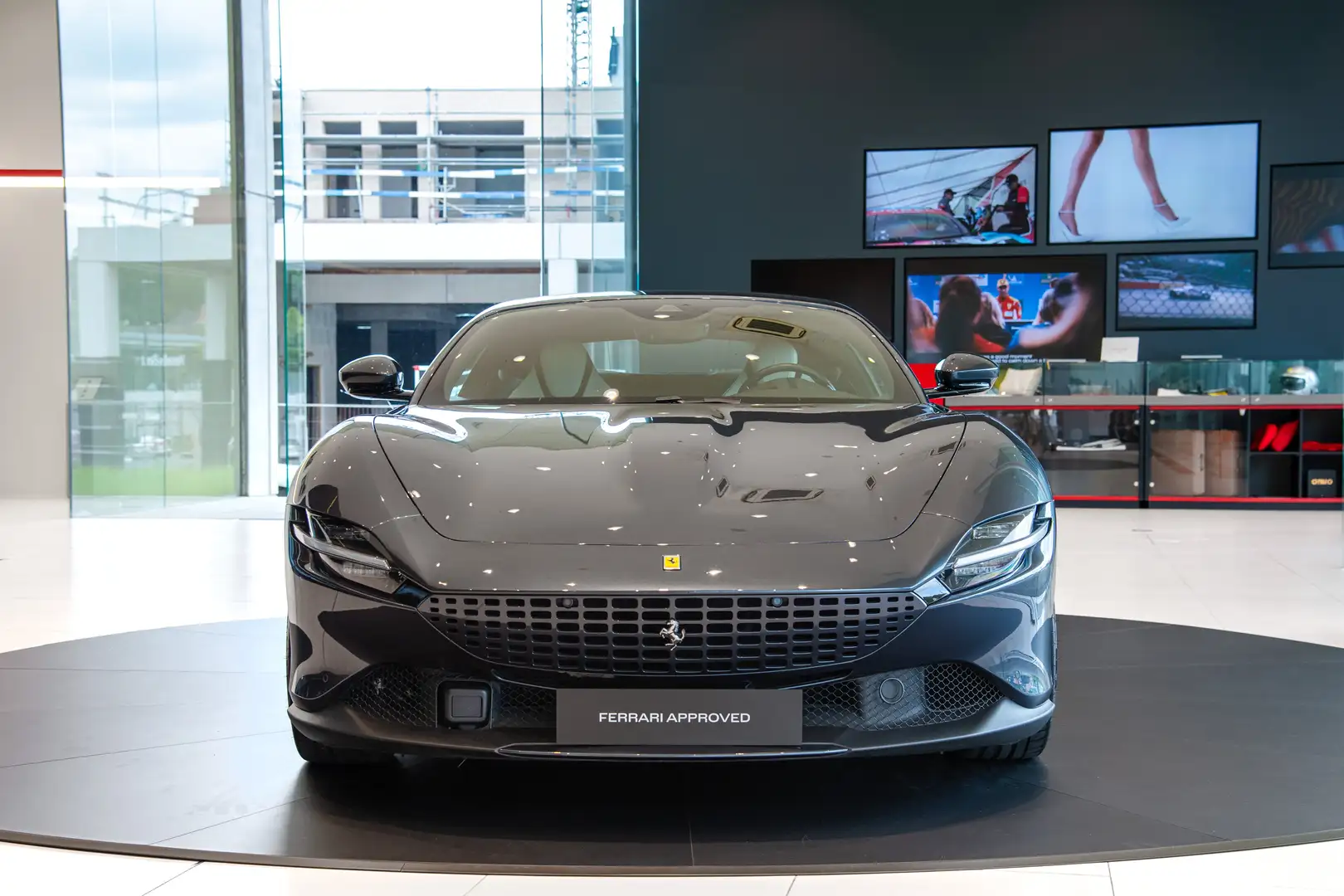 Ferrari Roma Blu Roma | Passenger Display | Ferrari Approved Grijs - 2