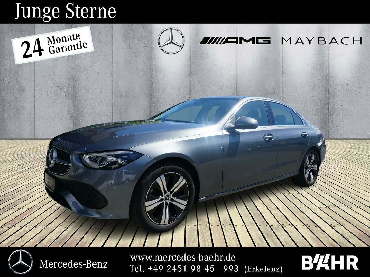 Mercedes-Benz C 180 C 180 Avantgarde/MBUX-Navi/LED/RFK/SHZ/LMR-17" Grau - 1
