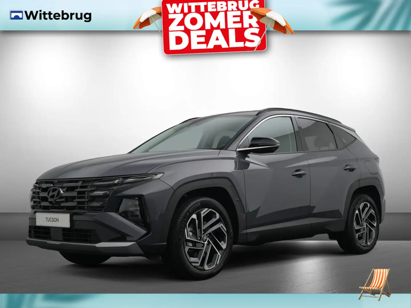 Hyundai TUCSON 1.6 T-GDI PHEV Comfort Smart FACELIFT Plug-In Hybr Grijs - 1
