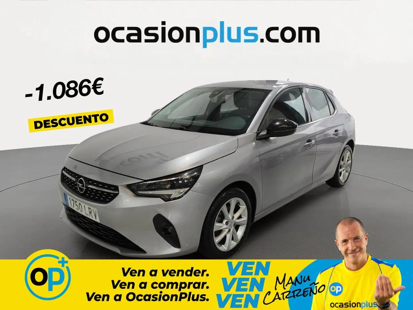 Opel Corsa 1.2T XHT S/S Elegance AT8 100 Gris - 1
