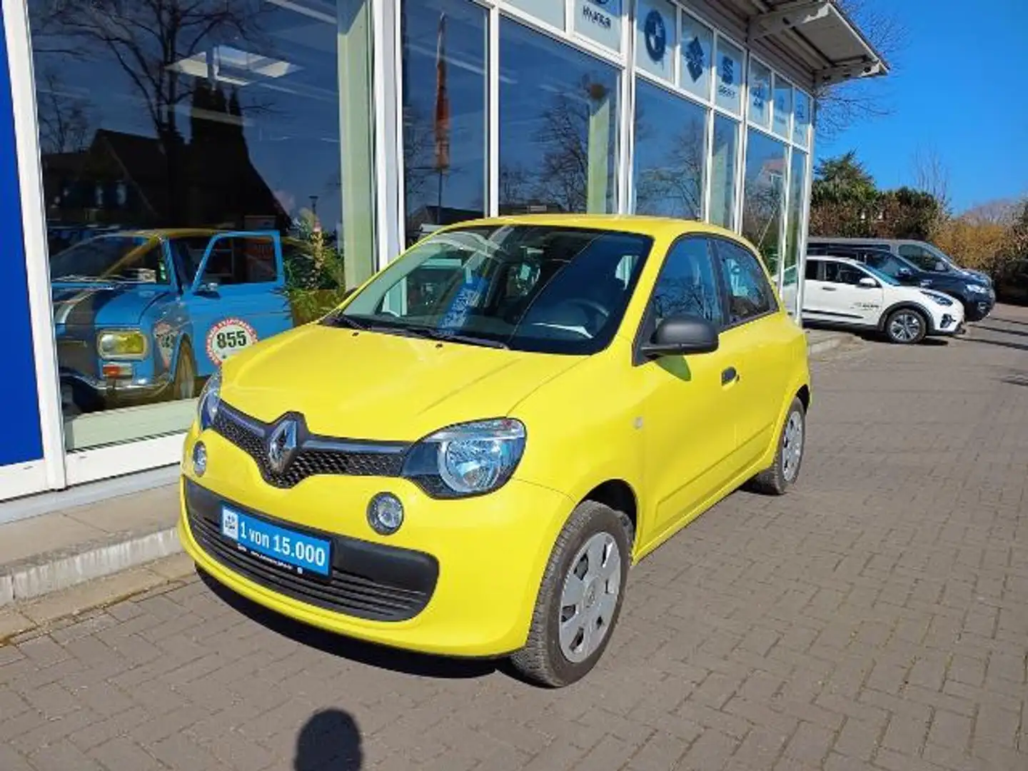 Renault Twingo 1.0 SCe 70 Life  Tempomat, GJR, Wenig KM Geel - 1