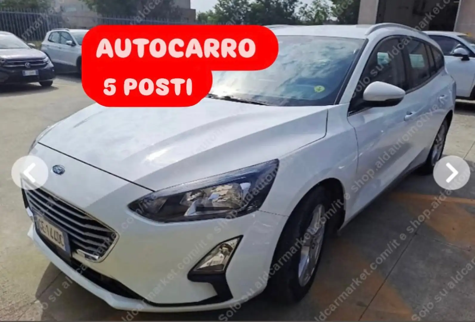 Ford Focus 1.5TDCI 120cv SW AUTOCARRO Anno 2021 Weiß - 2