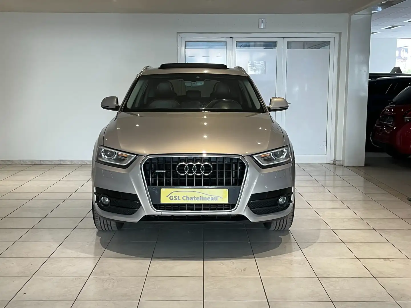 Audi Q3 2.0TDi 163cv Quattro S-tronic Navi/Clim/Toit Ouv Beige - 2