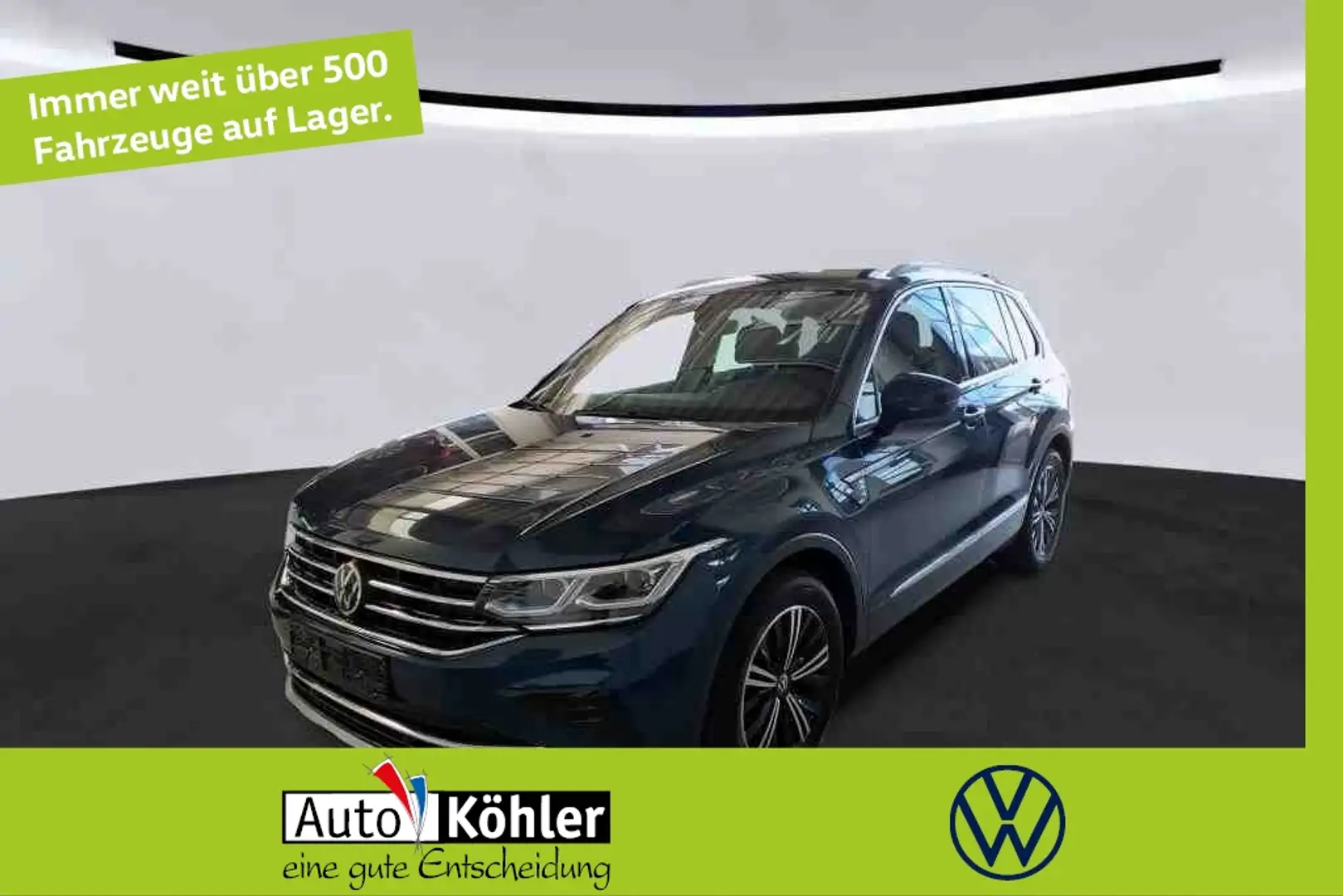 Volkswagen Tiguan Elegance TDi DSG Black/Matrix/CarPlay/ACC Blau - 1