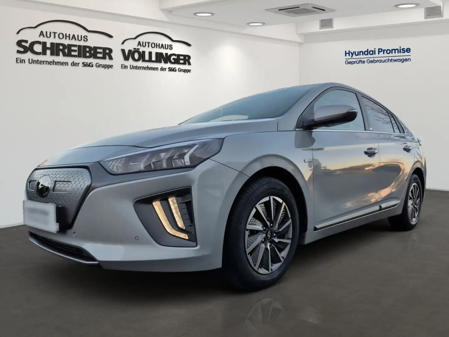 Hyundai IONIQ Premium 100KW Elektro/Navi/Kamera/Leder Argent - 1