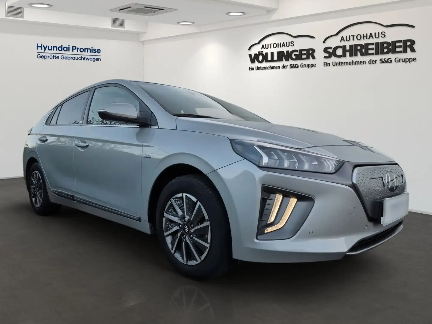 Hyundai IONIQ Premium 100KW Elektro/Navi/Kamera/Leder Argent - 2