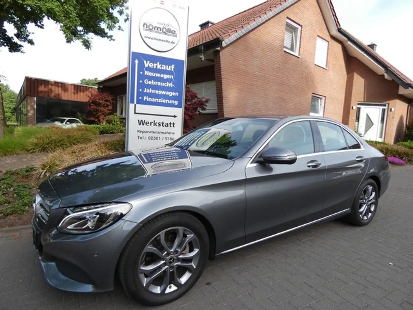 Mercedes-Benz C 180 CGI 9G-DCT "Avantgarde" AHK NAV PDC LM LED Gris - 1