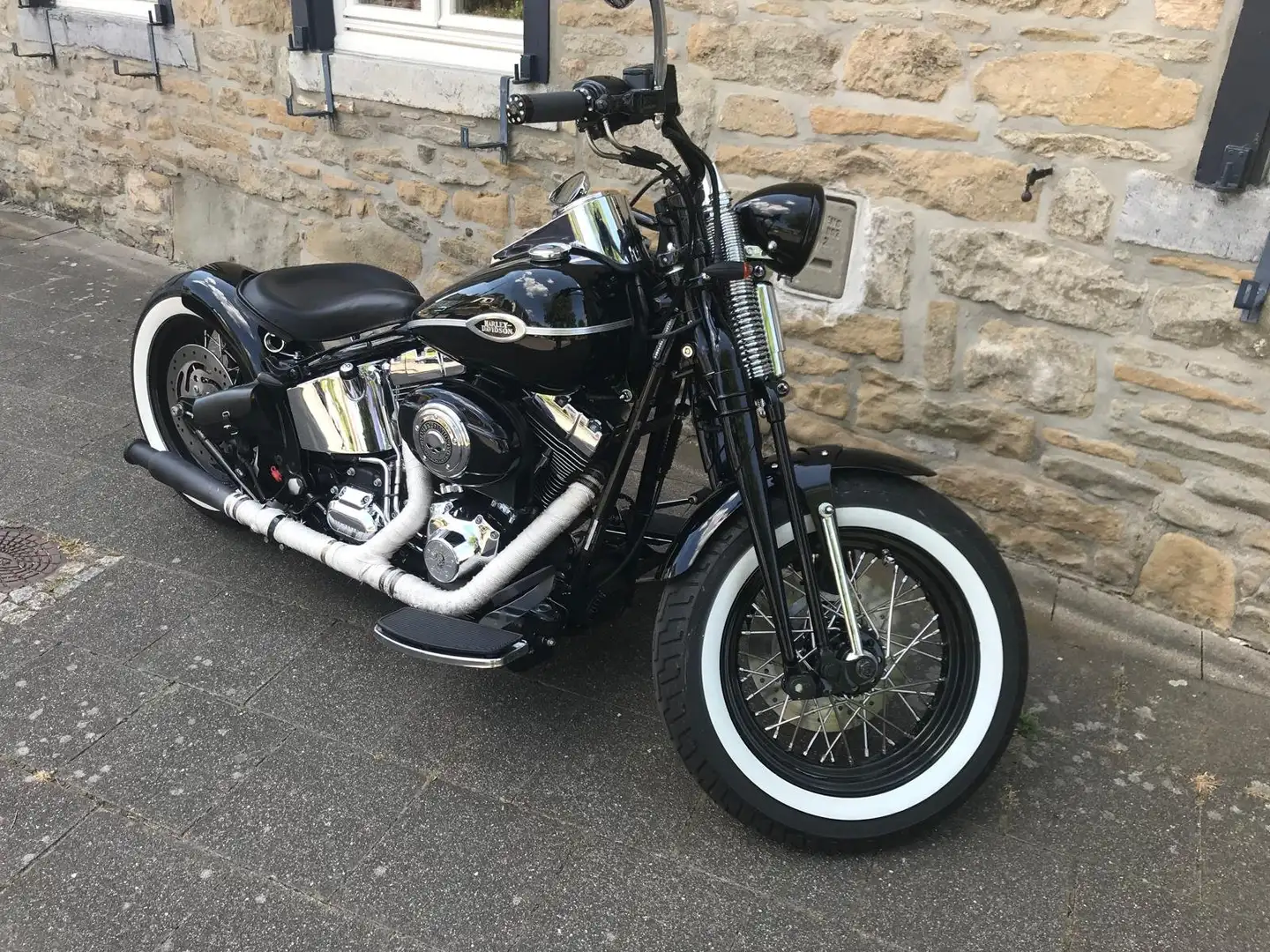 Harley-Davidson Softail FLSTSC Softail Springer - Custom Bike Fekete - 1