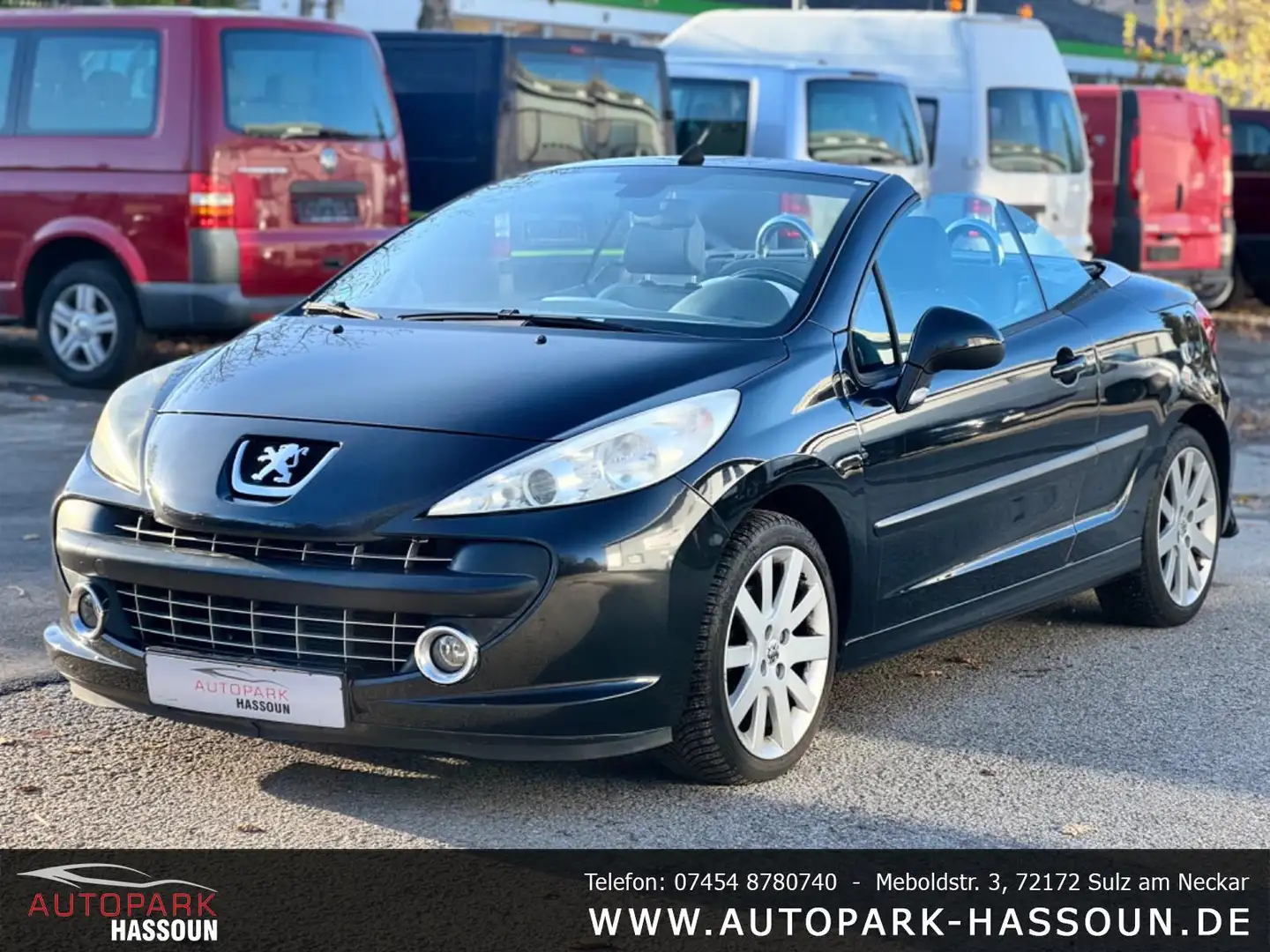 Peugeot 207 CC Cabrio-Coupe Sport TÜV 03/27 PDC Klimaaut. 8-Fa Schwarz - 2