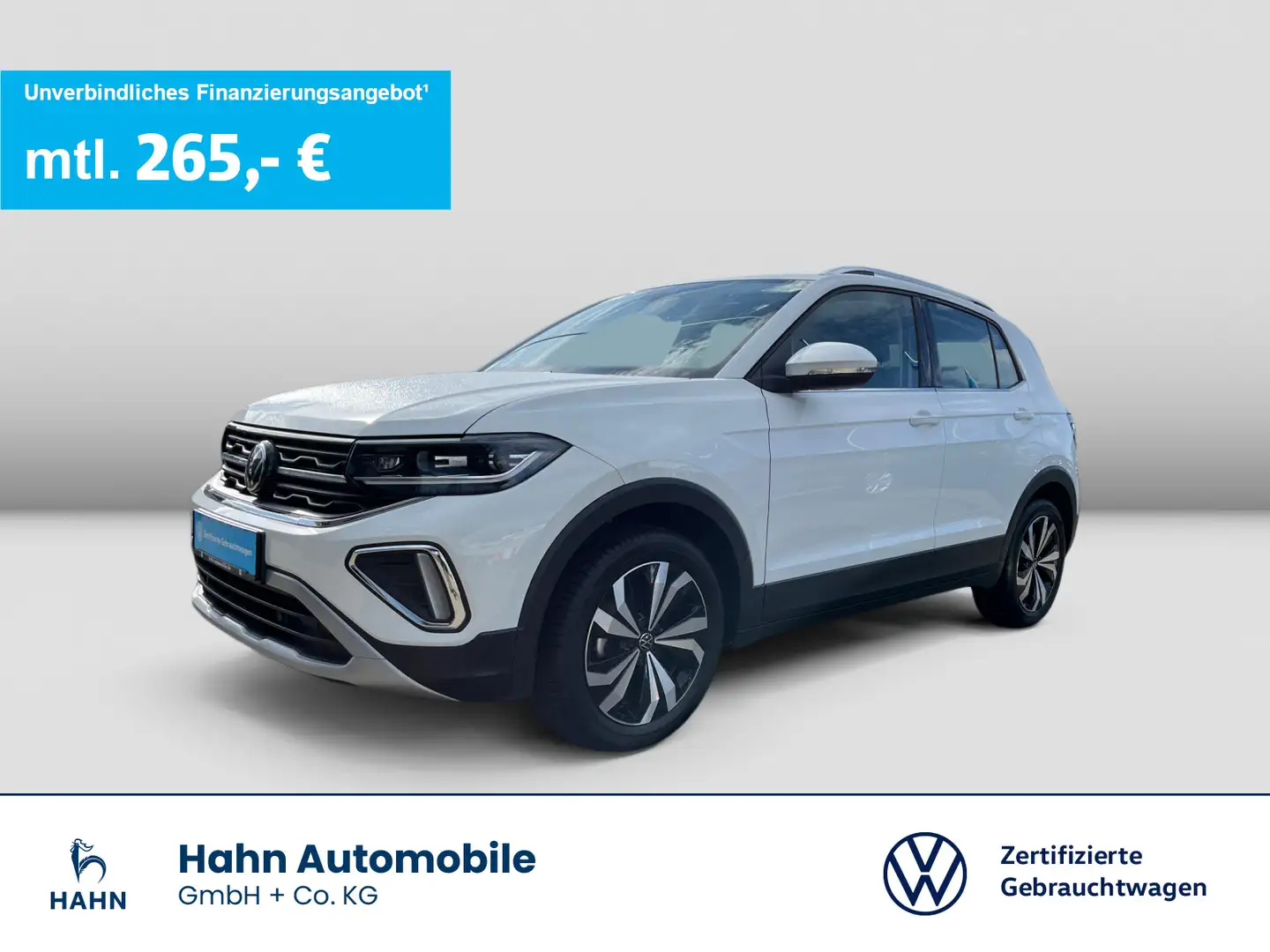 Volkswagen T-Cross 1.0TSI DSG Style Matrix Navi PDC Sitzhei Blanc - 1