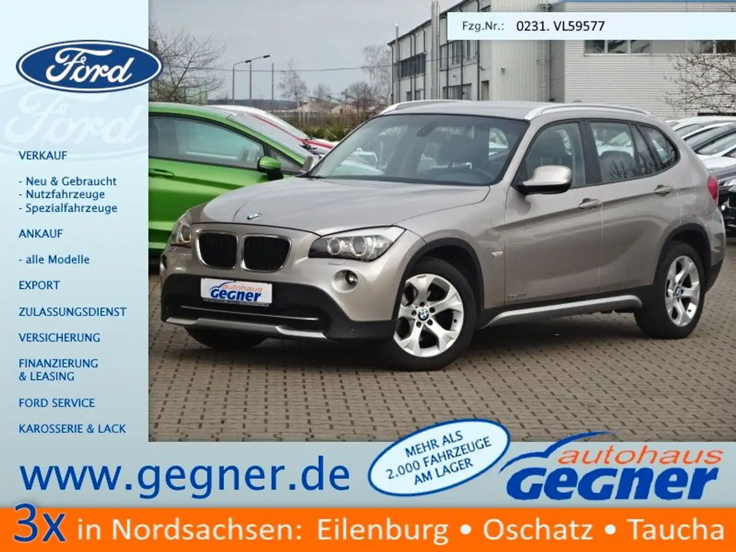 BMW X1 184PS Autm. sDrive20i X-Line Leder Bi-Xenon Argent - 1