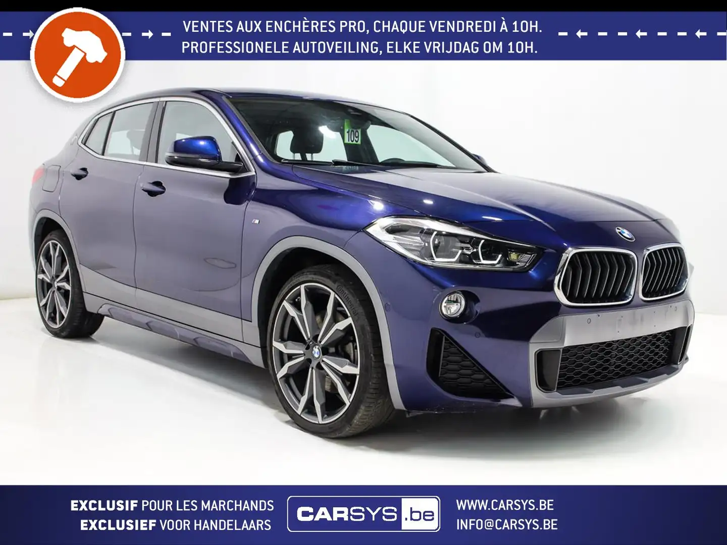 BMW X2 XDRIVE 20 D - BVA - M PACK CUIR - LED - CAM - GPS Blauw - 1