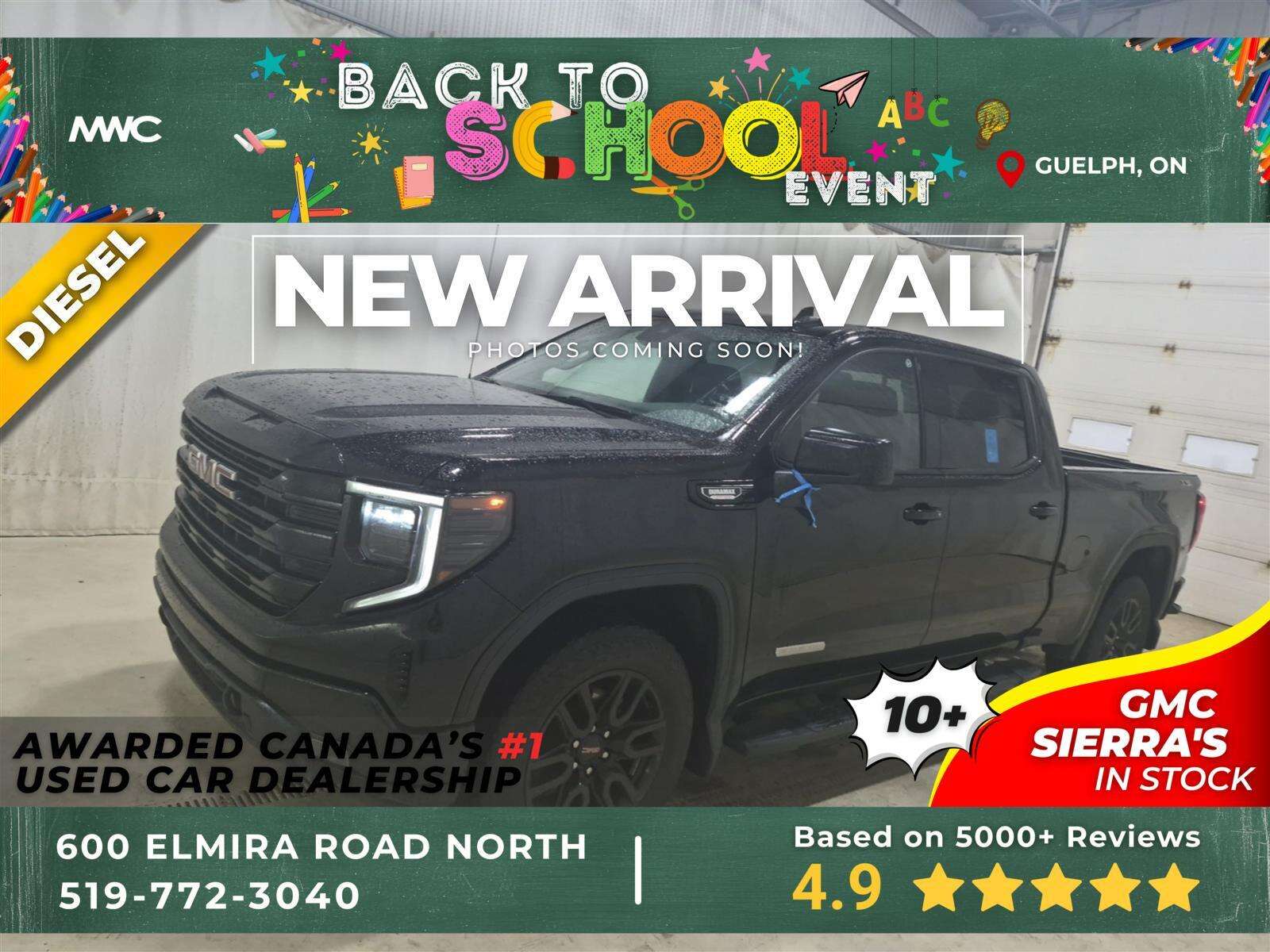 2024 GMC Sierra 1500 ELEVATION CREW CAB | 4X4 | 3.0 DIESEL | NO ACCIDEN