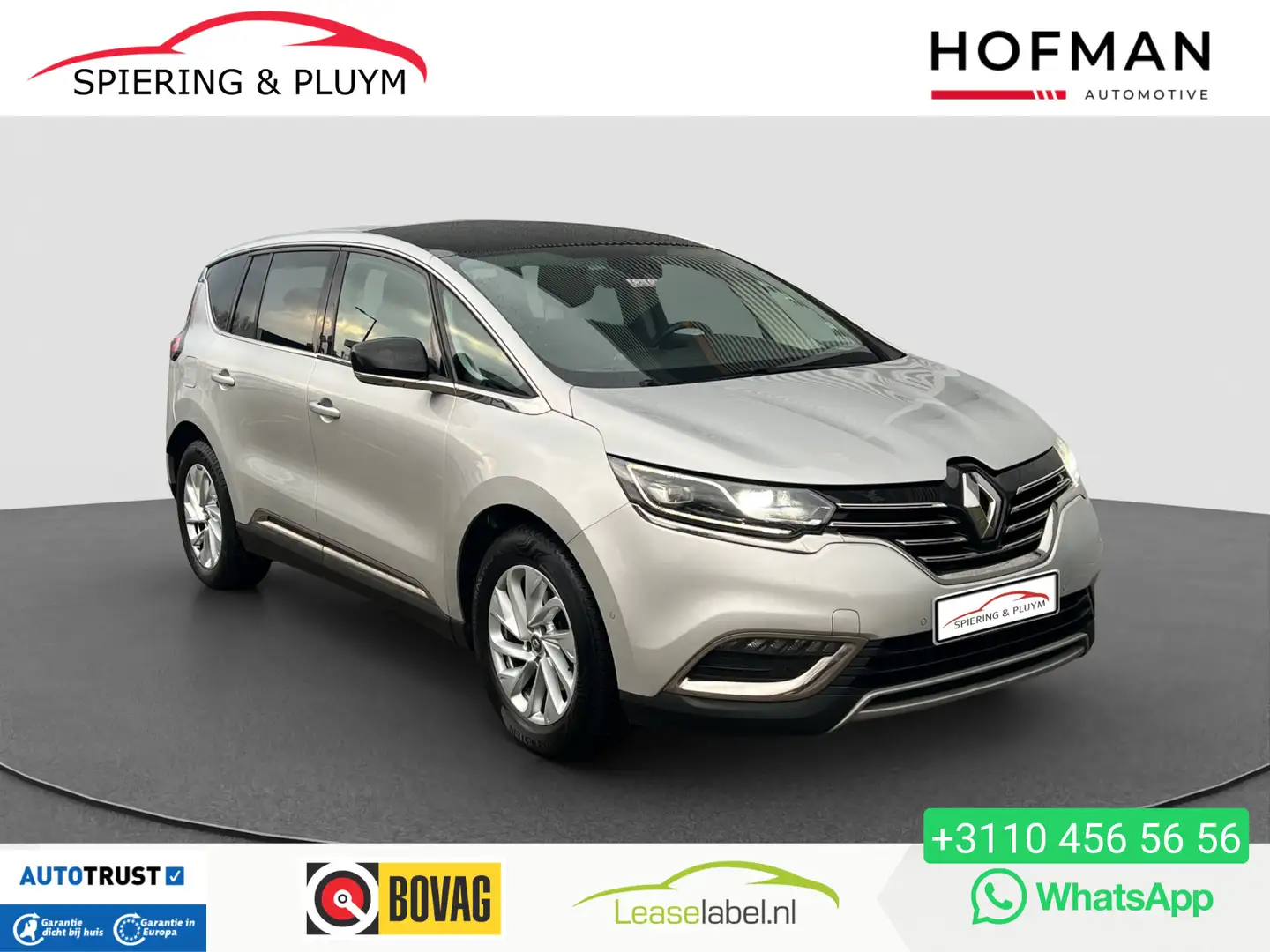 Renault Espace 1.6 dCi Dynamique 7p. | Pano | Leder | 7 persoons Grijs - 1