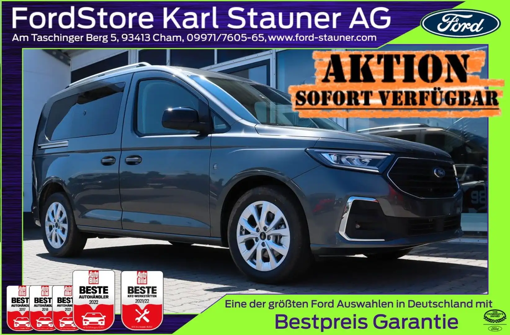 Ford Tourneo Connect Titanium L1 5-Sitz 4,99%* Autom. Grau - 1