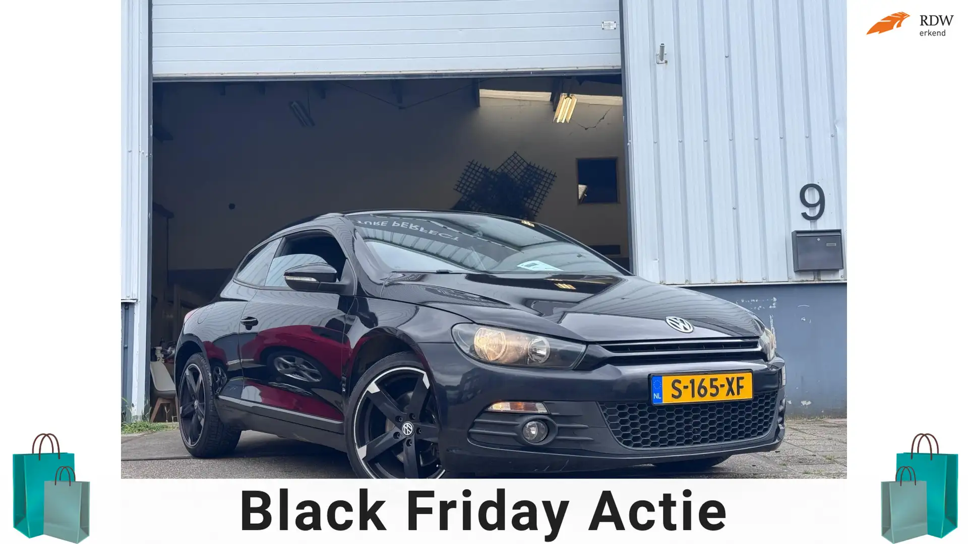 Volkswagen Scirocco 2.0 TSI AUTOMAAT | ROTOR VELGEN| 200PK|APK|AUTOMAA Zwart - 1