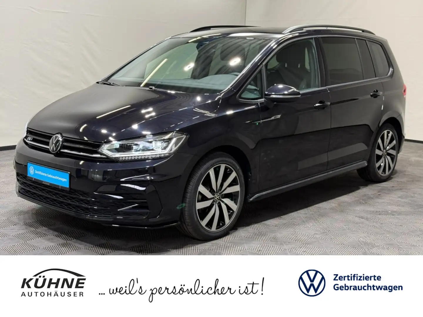 Volkswagen Touran R-Line 2.0 TDI DSG | LED NAVI RÜKA ALARM Schwarz - 1