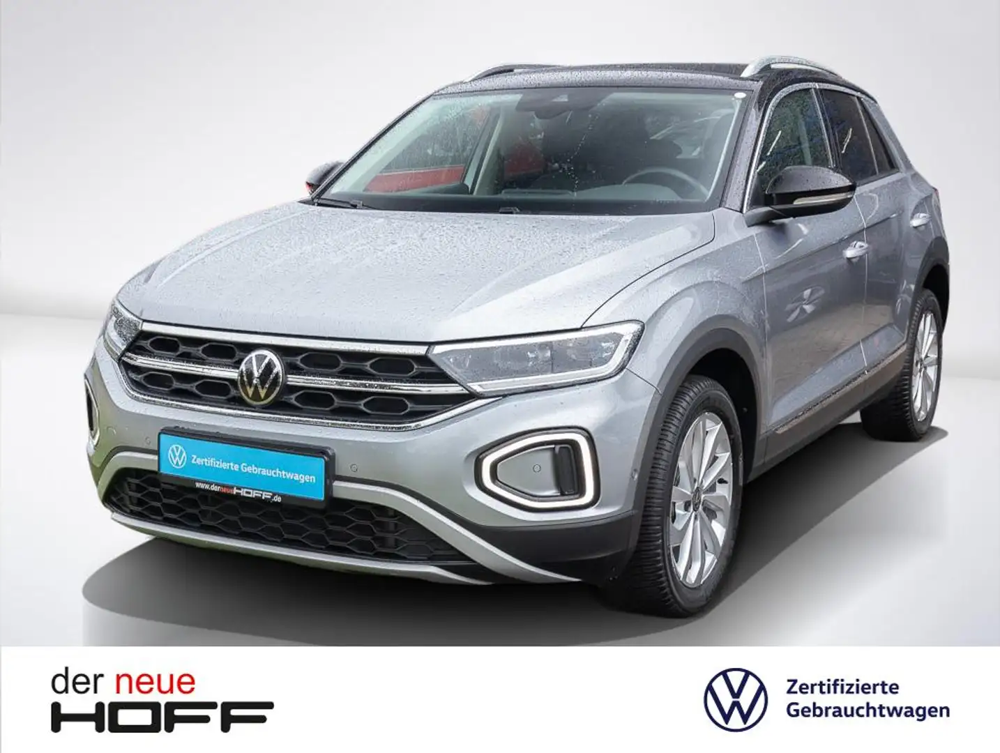 Volkswagen T-Roc 1.0 TSI Style Navi Bluetooth Kamera ACC Anschlussg Zilver - 1