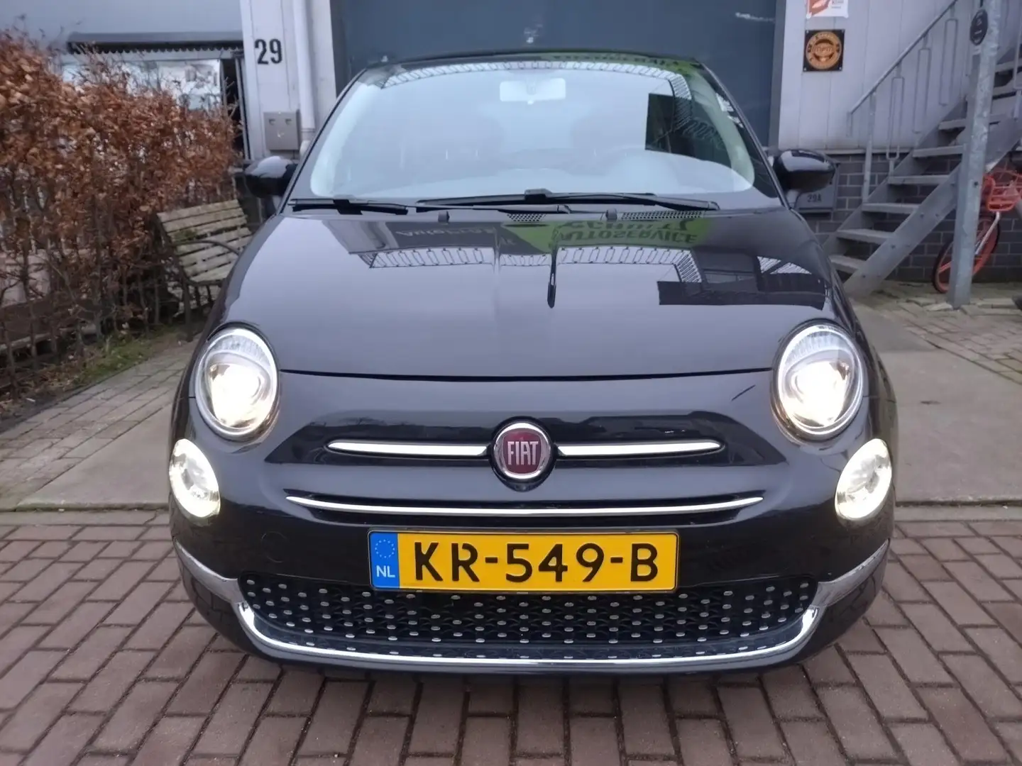 Fiat 500 0.9 TwinAir Turbo Lounge Panoramadak Zwart - 2