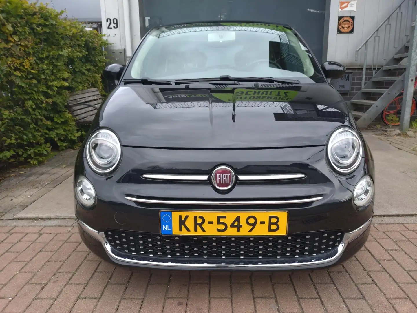 Fiat 500 0.9 TwinAir Turbo Lounge Panoramadak lage km stand Noir - 2
