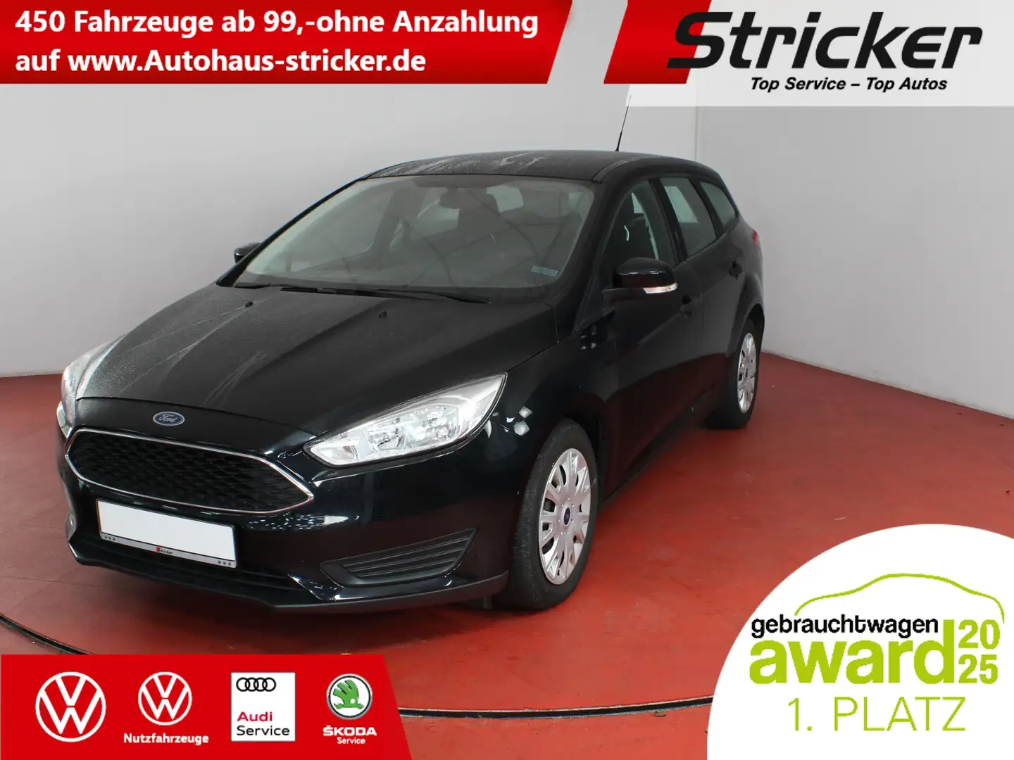 Ford Focus 1.0 EcoBoost TÜV bis 10.2027 Radio Klima Noir - 1