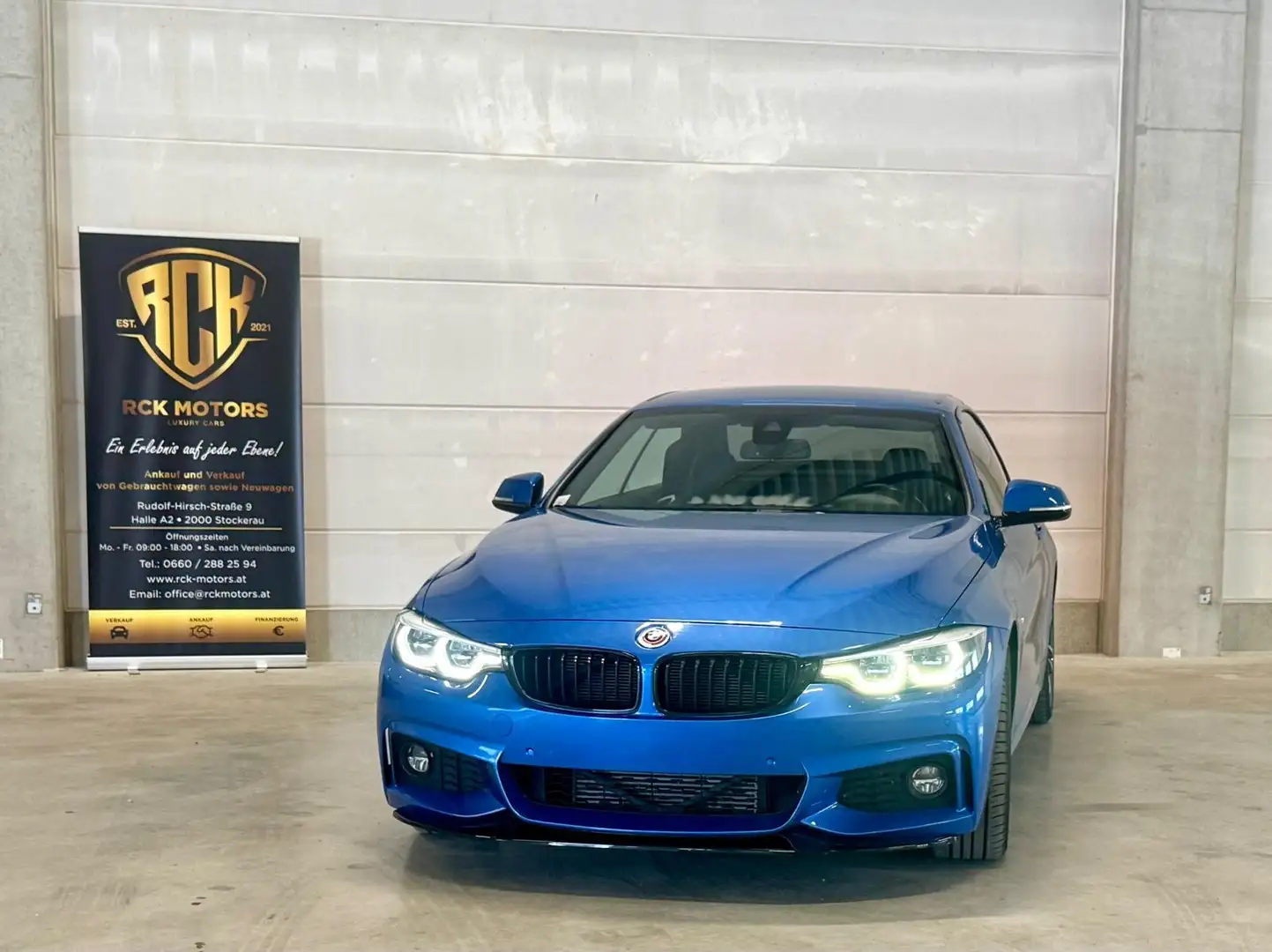 BMW 430 430d Cabrio M Sport Aut. Blau - 2
