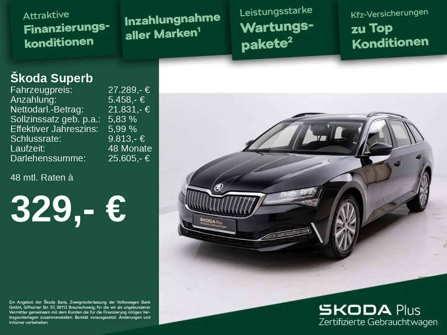 Skoda Superb Combi 1.4 TSI iV DSG*DCC*SMART LINK*GANZJ Schwarz - 1