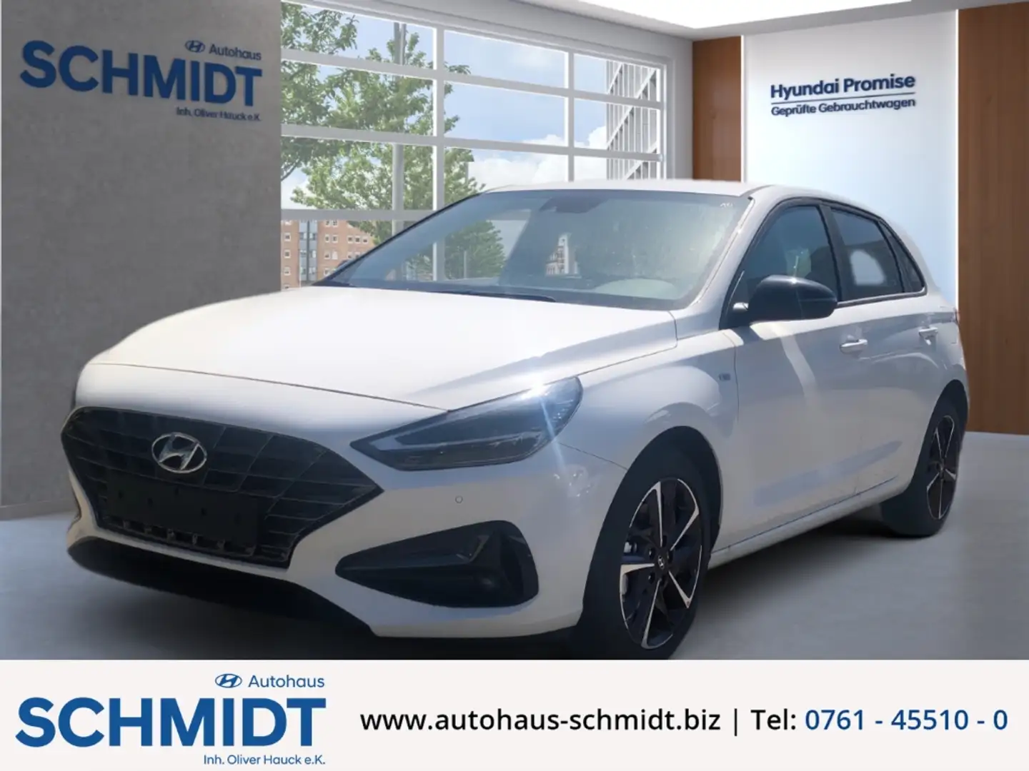 Hyundai i30 Advantage !ABVERKAUF! 1.0 Turbo 48v Navi LED Rückf Weiß - 1