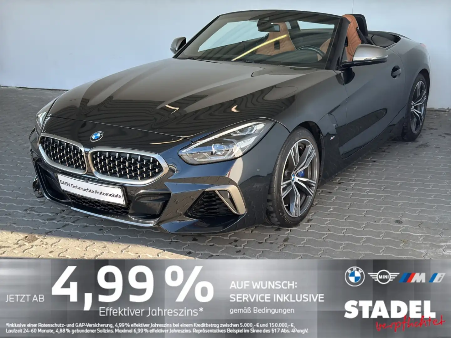 BMW Z4 M 40I LED.DriveAs.HiFi.PDCvo+hi.LR-Hz.DAB.M-LR Zwart - 2