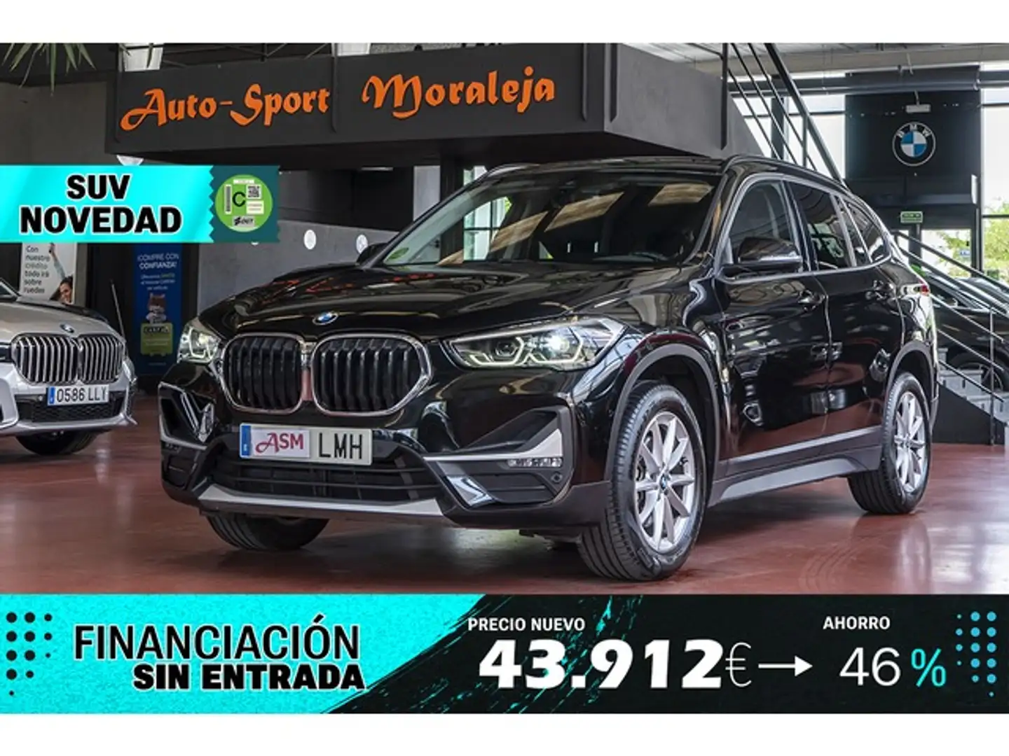 BMW X1 sDrive 18d Negro - 1