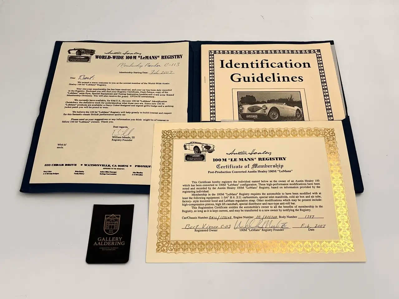Austin-Healey 100 to 100M Specs "Listed in 100M Le Mans Registry" "1, foto 7