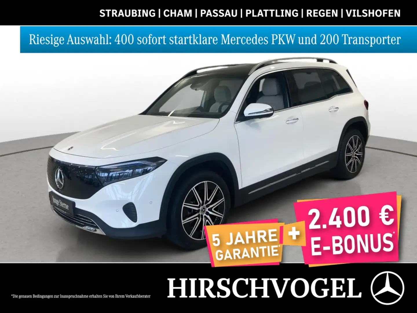 Mercedes-Benz EQB 350 4M Progressive+Pano+KEYLESS+Burmest+Memo Blanc - 1