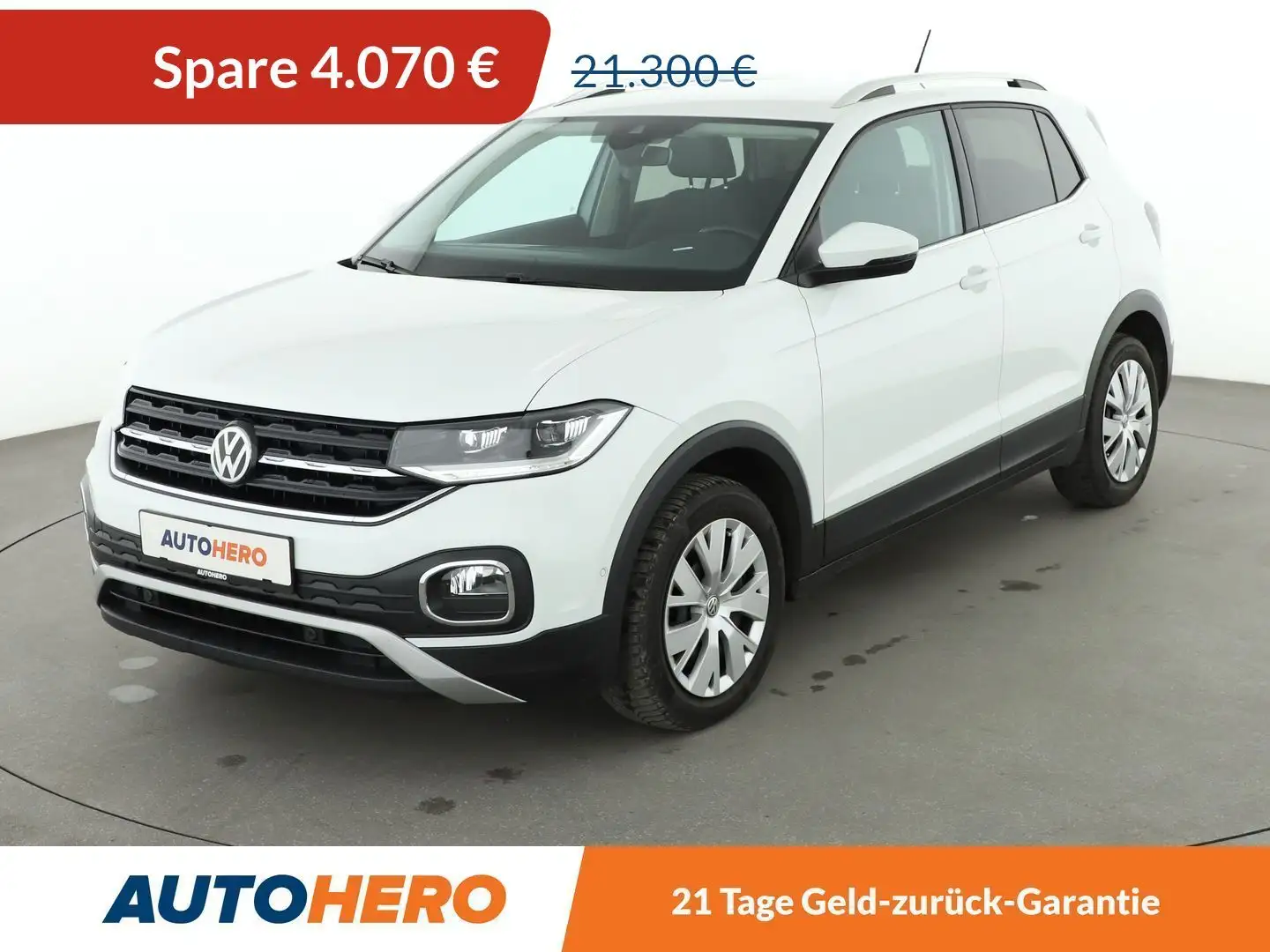 Volkswagen T-Cross 1.0 TSI Style Aut. *LED*NAVI*PDC*SHZ* Weiß - 1