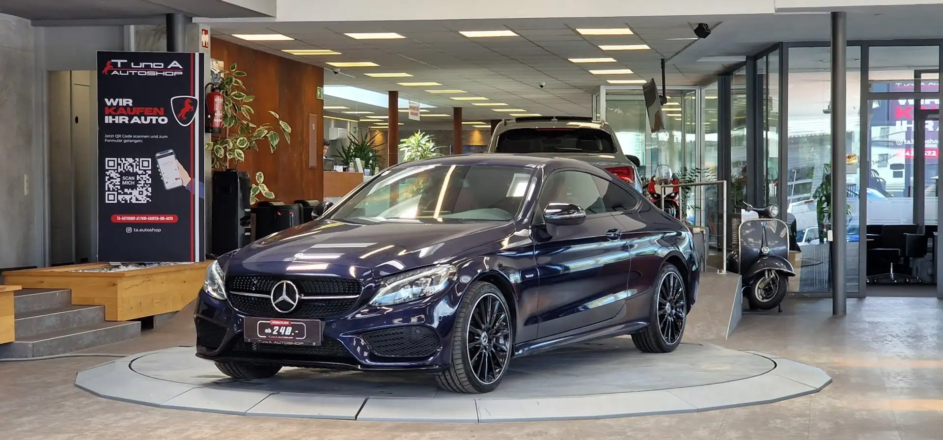 Mercedes-Benz C 220 d 4Matic AMG-Paket Aut. *Navi*Leder*19Zoll*LED* Blau - 1