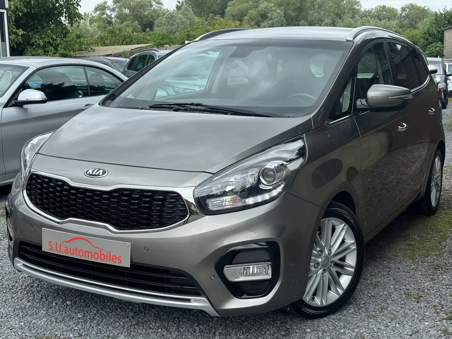 Kia Carens 1.7 CRDI Fusion 7Place/Navi/Camera/Clim Dig/Gar12M Gris - 1