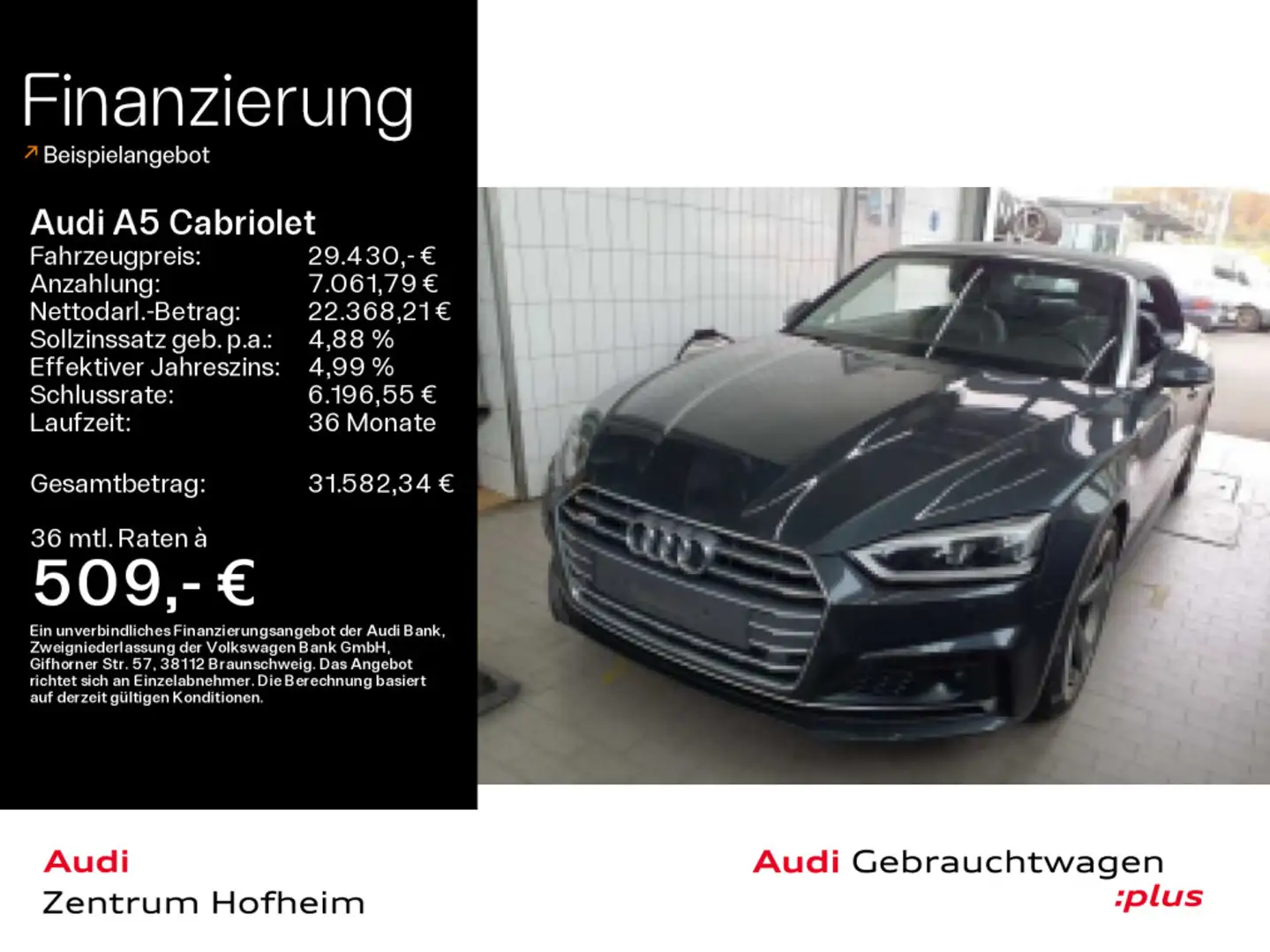 Audi A5 S-Line 40 TFSI S tronic*KAM*LED*Vir Grau - 1