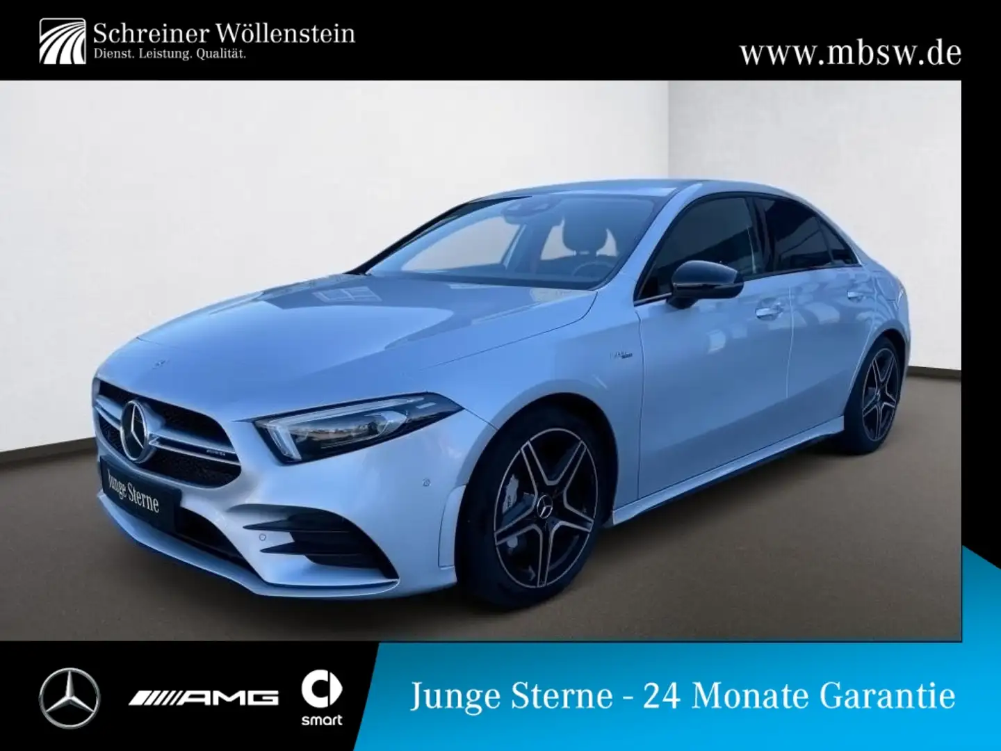 Mercedes-Benz A 35 AMG AMG A 35 4M Limo MULTIBEAM*DISTRONIC*KAMERA*MBUX Argent - 1