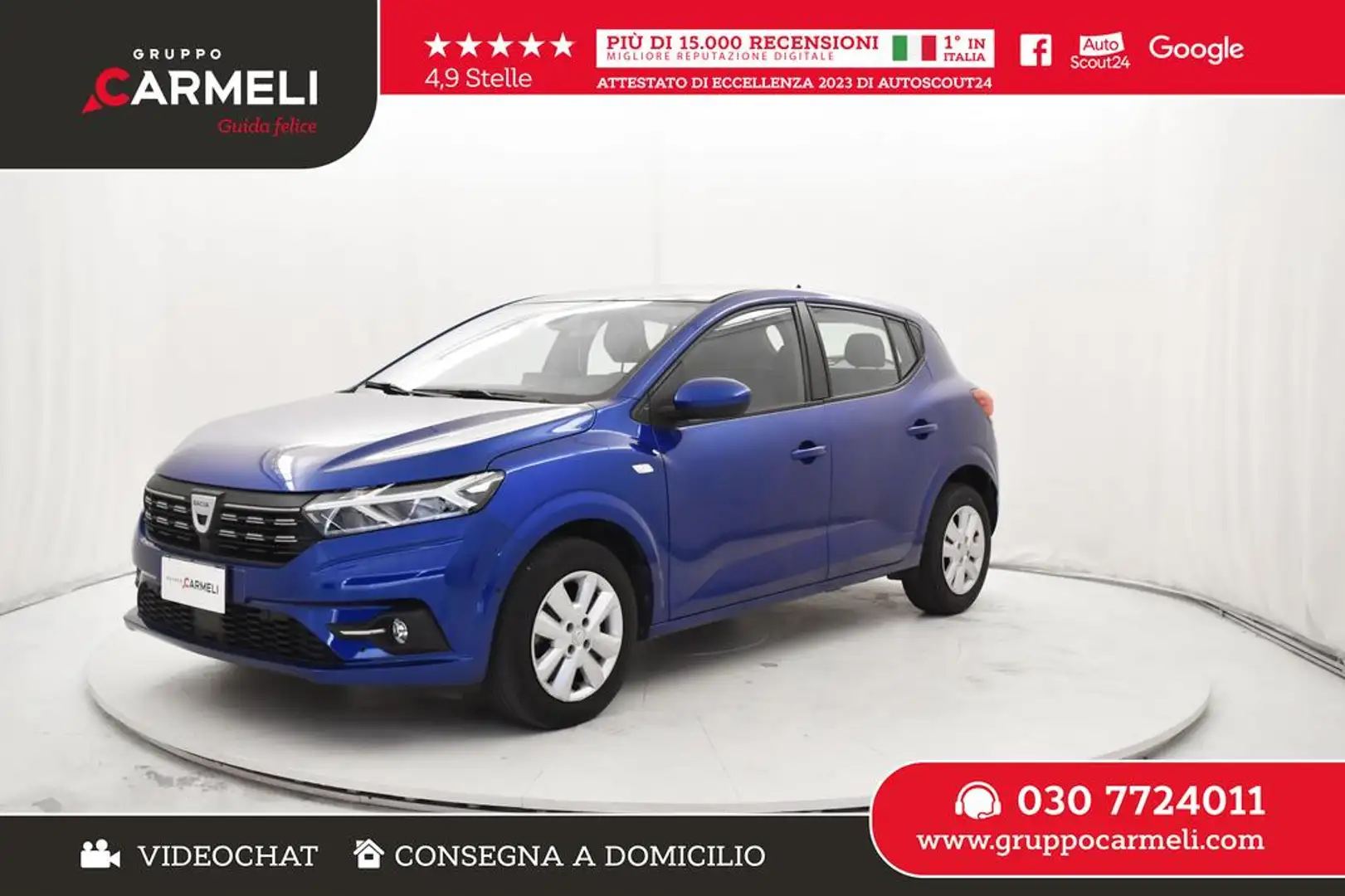 Dacia Sandero Streetway 1.0 tce Comfort SL DaciaPlus Eco-g 100cv Blu/Azzurro - 1