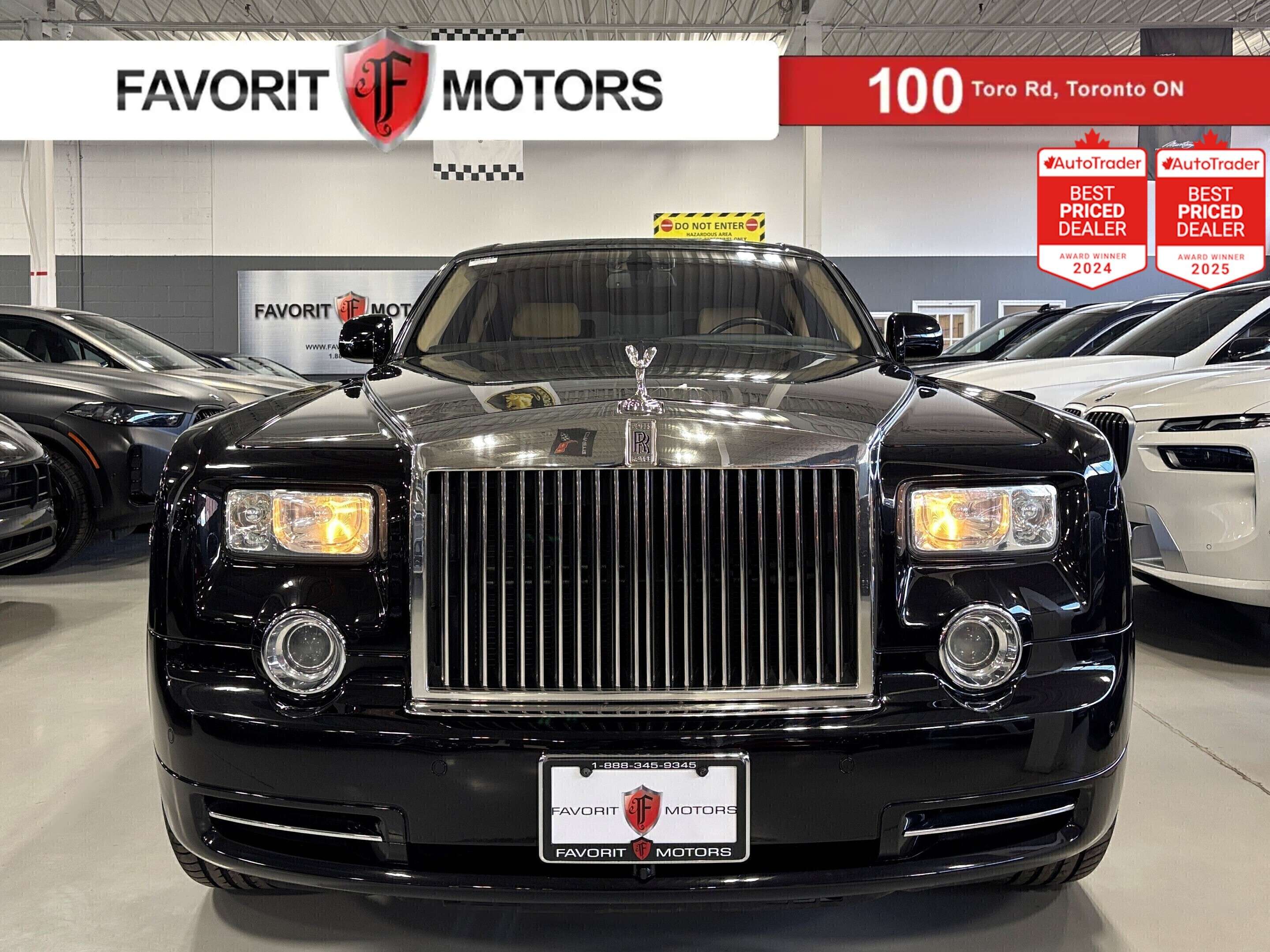2010 Rolls-Royce Phantom V12|RWD|REARSCREENS|POWERDOORS|CREAMLEATHER|WOOD|+