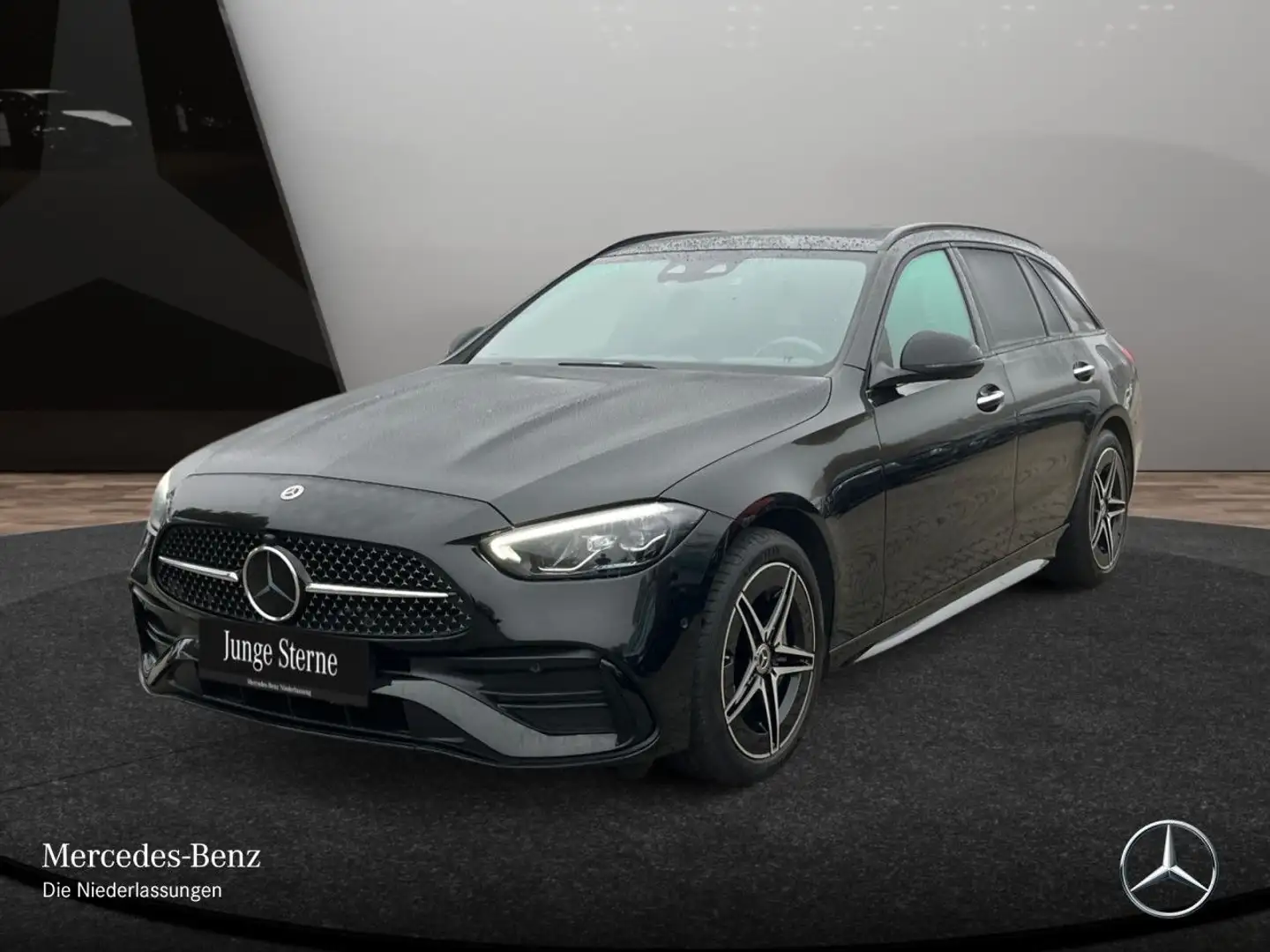 Mercedes-Benz C 300 e T AMG+NIGHT+PANO+AHK+LED+KAMERA+KEYLESS+9G Schwarz - 2